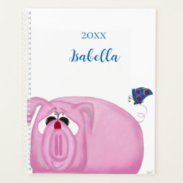 Cute Piglet Chumley and Beauful Friends Planner
