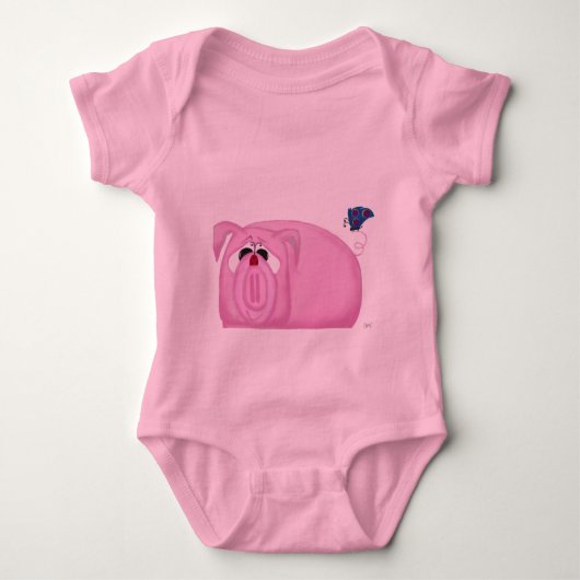 Cute Piglet Chumley and Beauful Friends Romper (Voorkant)