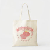 Cute Piglet - Gepersonaliseerde Kinderen Tote Bag (Voorkant)