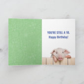 Cute Piglet op een schaal van 1 tot 10 zeemijl Kaa Kaart (Binnen)