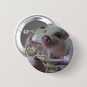 Cute Piglet Ronde Button 5,7 Cm (Voorkant /achterkant)