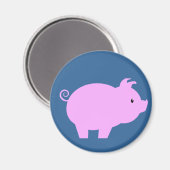Cute Piglet Silhouette Magneet (Voorkant / Achterkant)