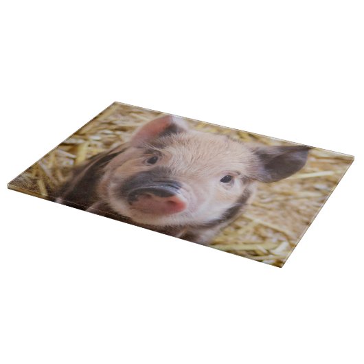 Cute Piglet Snijplank (Hoek)