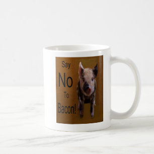 Cute Piglet "Zeg nee tegen Bacon" Koffiemok