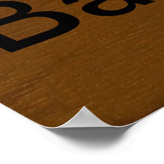 Cute Piglet "Zeg nee tegen Bacon" Poster (Hoek)