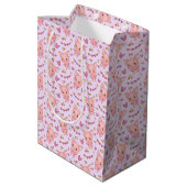 Cute Pigs and Hearts Gift Bag Medium Cadeauzakje (Achterkant Gekanteld)