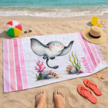 Cute Pijlrog Onderwater Kinderstrandontwerp
