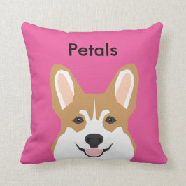 Cute Pillow - Custom name corgi pillow - custom Kussen