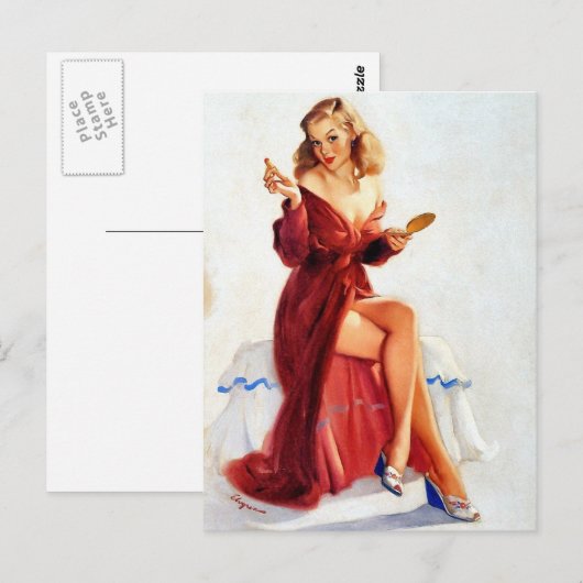 Cute Pin-Up Briefkaart (Voorkant / Achterkant)