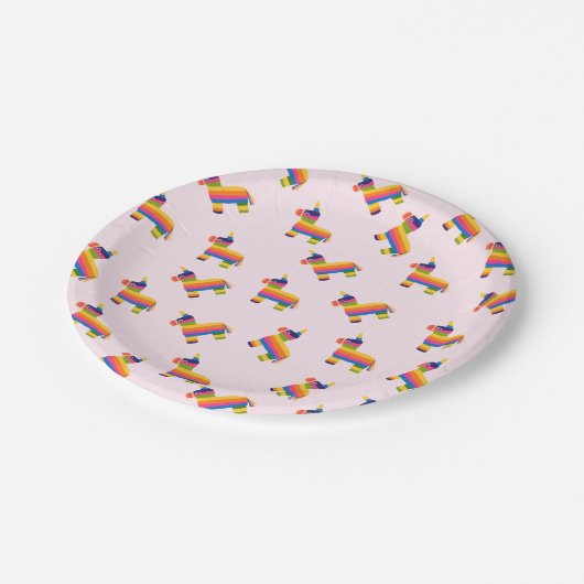 Cute Pinata-Borden Papieren Bordje (Gekanteld)