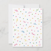 Cute Pinata Confetti Hola Fiesta Baby shower Kaart (Achterkant)