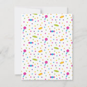 Cute Pinata Snoep Kids Birthday Party Invitations Kaart (Achterkant)