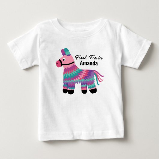 Cute Pinatas Feest eerste verjaardag T-shirt (Voorkant)