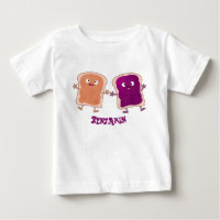 Cute pindakaas en jelly sandwich cartoon