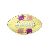 Cute pindakaas en jelly sandwich cartoon american football (Voorkant)