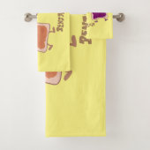 Cute pindakaas en jelly sandwich cartoon bad handdoek (Insitu)