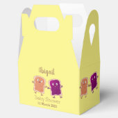 Cute pindakaas en jelly sandwich cartoon bedankdoosjes (Geopend)