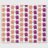 Cute pindakaas en jelly sandwich cartoon cadeaupapier (Vlak)