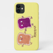 Cute pindakaas en jelly sandwich cartoon Case-Mate iPhone case (Achterkant)
