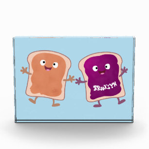 Cute pindakaas en jelly sandwich cartoon fotoblokken