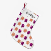 Cute pindakaas en jelly sandwich cartoon kleine kerstsok (Voorkant (Hangend))