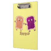 Cute pindakaas en jelly sandwich cartoon klembord (Links)
