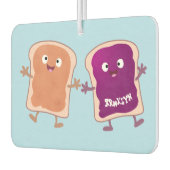 Cute pindakaas en jelly sandwich cartoon luchtverfrisser (Links)