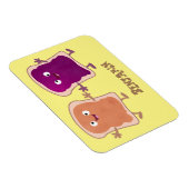 Cute pindakaas en jelly sandwich cartoon magneet (Rechterzijde)