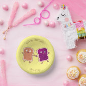 Cute pindakaas en jelly sandwich cartoon papieren kommen (Feest)