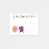 Cute pindakaas en jelly sandwich cartoon post-it® notes (Voorkant)