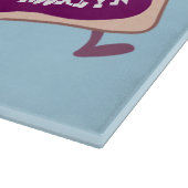 Cute pindakaas en jelly sandwich cartoon snijplank (Hoek)