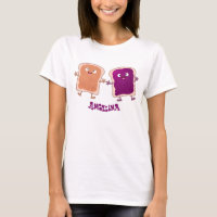 Cute pindakaas en jelly sandwich cartoon