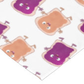 Cute pindakaas en jelly sandwich cartoon tafelkleed (Gekanteld)