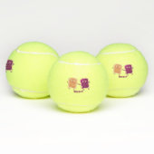 Cute pindakaas en jelly sandwich cartoon tennisballen (Multi)