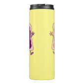 Cute pindakaas en jelly sandwich cartoon thermosbeker (Achterkant)