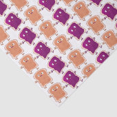 Cute pindakaas en jelly sandwich cartoon tissuepapier (Detail)