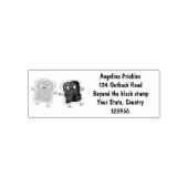 Cute pindakaas en jelly sandwich cartoon  zelfinktende stempel