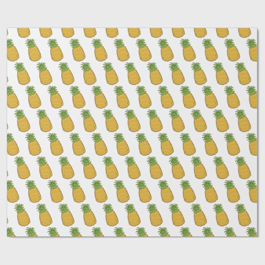 Cute Pineapple Cadeaupapier (Vlak)