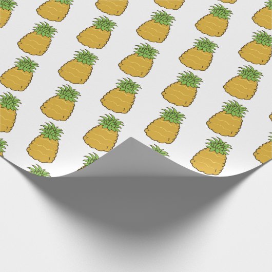 Cute Pineapple Cadeaupapier (Hoek)