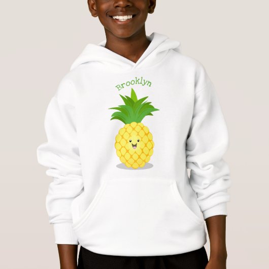 Cute pineapple cartoon illustratie (Voorkant)