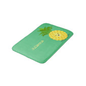 Cute pineapple cartoon illustratie badmat (Gekanteld)