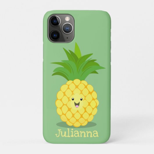Cute pineapple cartoon illustratie Case-Mate iPhone case (Achterkant)
