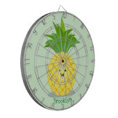 Cute pineapple cartoon illustratie dartbord (Voorkant Links)