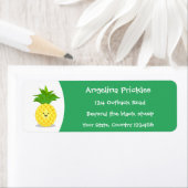 Cute pineapple cartoon illustratie etiket (Insitu)