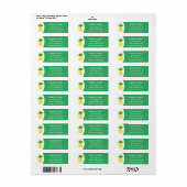 Cute pineapple cartoon illustratie etiket (Full Sheet)
