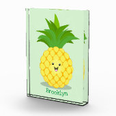 Cute pineapple cartoon illustratie fotoblokken (Rechts)