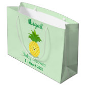 Cute pineapple cartoon illustratie groot cadeauzakje (Achterkant Gekanteld)