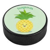 Cute pineapple cartoon illustratie hockey puck (3/4)