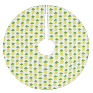 Cute pineapple cartoon illustratie kerstboom rok
