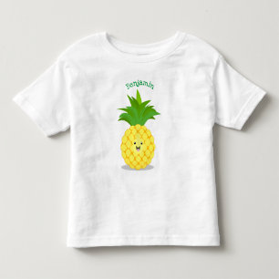 Cute pineapple cartoon illustratie kinder shirts